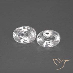 Shop natural 2.75ct Blanc Zircon gems, ovale, from Cambodge at GemSelect. In stock, global shipping!