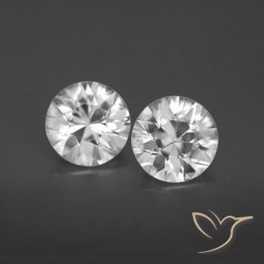 3.35ctw Naturel Blanc Zircon, Tour, VS