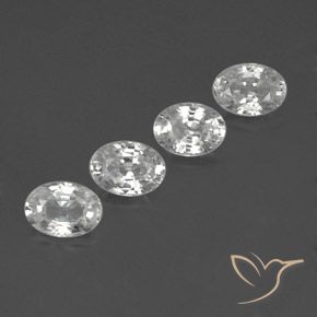 Shop natural 5.05ct Blanc Zircon gems, ovale, from Cambodge at GemSelect. In stock, global shipping!