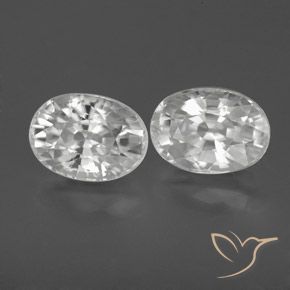 Shop natural 3.04ct Blanc Zircon gems, ovale, from Cambodge at GemSelect. In stock, global shipping!