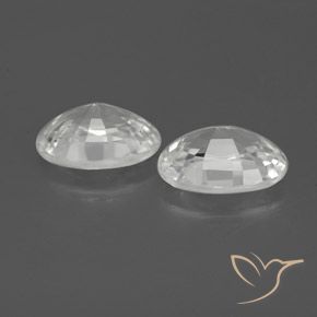 Shop natural 2.36ct Blanc Zircon gems, ovale, from Cambodge at GemSelect. In stock, global shipping!