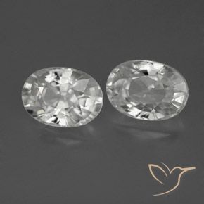 Shop natural 2.83ct Blanc Zircon gems, ovale, from Cambodge at GemSelect. In stock, global shipping!