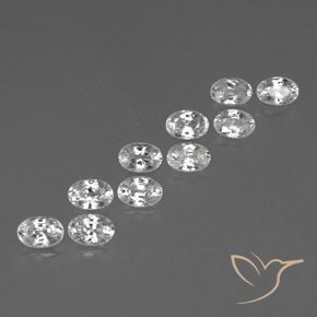 Shop natural 7.84ct Blanc Zircon gems, ovale, from Cambodge at GemSelect. In stock, global shipping!