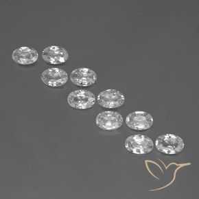 Shop natural 6.02ct Blanc Zircon gems, ovale, from Cambodge at GemSelect. In stock, global shipping!