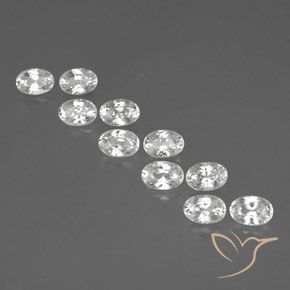 Shop natural 8.19ct Blanc Zircon gems, ovale, from Cambodge at GemSelect. In stock, global shipping!