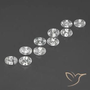 Shop natural 7.72ct Blanc Zircon gems, ovale, from Cambodge at GemSelect. In stock, global shipping!