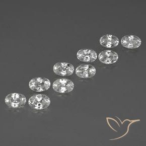Shop natural 8.33ct Blanc Zircon gems, ovale, from Cambodge at GemSelect. In stock, global shipping!