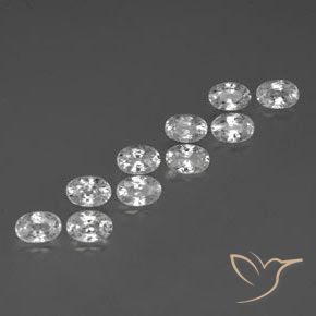 Shop natural 8.21ct Blanc Zircon gems, ovale, from Cambodge at GemSelect. In stock, global shipping!