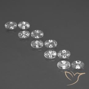 Shop natural 8.04ct Blanc Zircon gems, ovale, from Cambodge at GemSelect. In stock, global shipping!