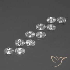 Shop natural 8.04ct Blanc Zircon gems, ovale, from Cambodge at GemSelect. In stock, global shipping!