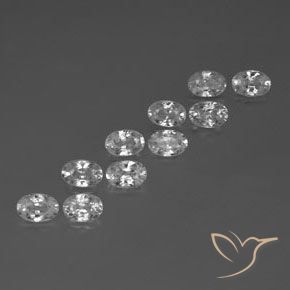 Shop natural 7.00ct Blanc Zircon gems, ovale, from Cambodge at GemSelect. In stock, global shipping!