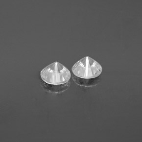 Achetez naturel ct blanc zircon gems, coupe roude, en provenance cambodge chez gemselect. en stock, livraison internationale!