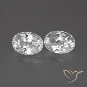 Shop natural 2.78ct Blanc Zircon gems, ovale, from Cambodge at GemSelect. In stock, global shipping!