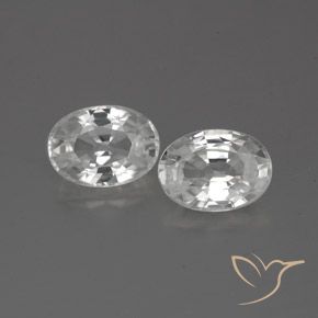Shop natural 2.61ct Blanc Zircon gems, ovale, from Cambodge at GemSelect. In stock, global shipping!