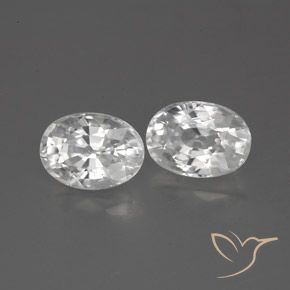 Shop natural 2.87ct Blanc Zircon gems, ovale, from Cambodge at GemSelect. In stock, global shipping!