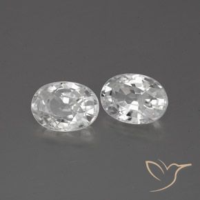 Shop natural 2.58ct Blanc Zircon gems, ovale, from Cambodge at GemSelect. In stock, global shipping!