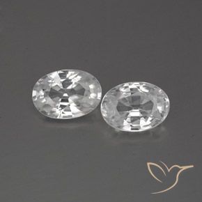Shop natural 2.44ct Blanc Zircon gems, ovale, from Cambodge at GemSelect. In stock, global shipping!