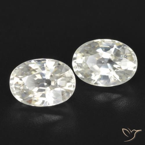 Shop natural 2.87ct Blanc chaud Zircon gems, ovale, from Cambodge at GemSelect. In stock, global shipping!