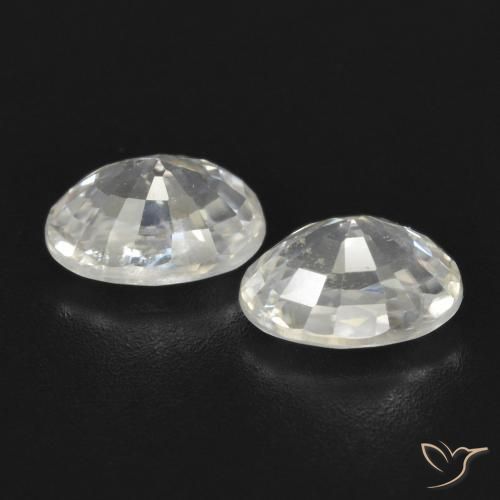 Shop natural 2.87ct Blanc chaud Zircon gems, ovale, from Cambodge at GemSelect. In stock, global shipping!
