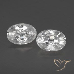 Shop natural 2.89ct Blanc Zircon gems, ovale, from Cambodge at GemSelect. In stock, global shipping!
