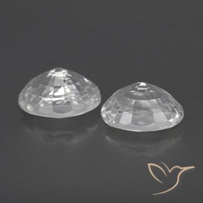 Shop natural 2.89ct Blanc Zircon gems, ovale, from Cambodge at GemSelect. In stock, global shipping!