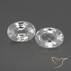 Shop natural 2.87ct Blanc Zircon gems, ovale, from Cambodge at GemSelect. In stock, global shipping!