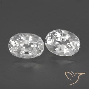 Shop natural 2.87ct Blanc Zircon gems, ovale, from Cambodge at GemSelect. In stock, global shipping!