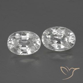 Shop natural 2.93ct Blanc Zircon gems, ovale, from Cambodge at GemSelect. In stock, global shipping!