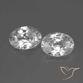 Shop natural 2.39ct Blanc Zircon gems, ovale, from Cambodge at GemSelect. In stock, global shipping!
