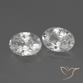 Shop natural 2.39ct Blanc Zircon gems, ovale, from Cambodge at GemSelect. In stock, global shipping!