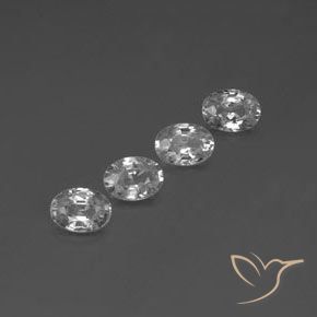 Shop natural 5.16ct Blanc clair Zircon gems, ovale, from Cambodge at GemSelect. In stock, global shipping!