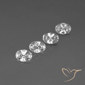 Shop natural 5.45ct Blanc clair Zircon gems, ovale, from Cambodge at GemSelect. In stock, global shipping!