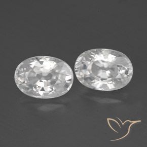 Shop natural 3.03ct Blanc Zircon gems, ovale, from Cambodge at GemSelect. In stock, global shipping!