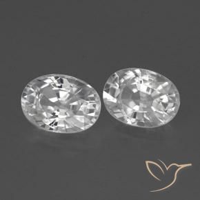 Shop natural 2.73ct Blanc Zircon gems, ovale, from Cambodge at GemSelect. In stock, global shipping!