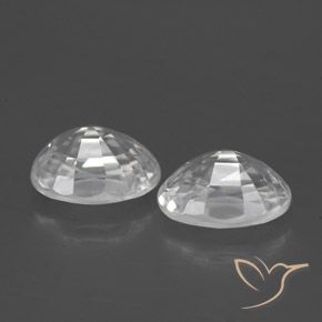 Shop natural 2.84ct Blanc Zircon gems, ovale, from Cambodge at GemSelect. In stock, global shipping!