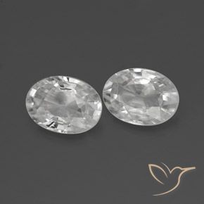 Shop natural 2.30ct Blanc Zircon gems, ovale, from Cambodge at GemSelect. In stock, global shipping!