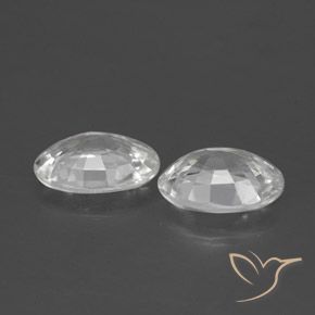 Shop natural 2.30ct Blanc Zircon gems, ovale, from Cambodge at GemSelect. In stock, global shipping!