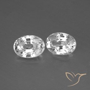 Shop natural 2.61ct Blanc Zircon gems, ovale, from Cambodge at GemSelect. In stock, global shipping!