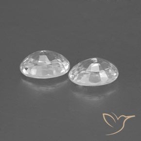 Shop natural 2.61ct Blanc Zircon gems, ovale, from Cambodge at GemSelect. In stock, global shipping!