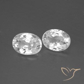 Shop natural 2.45ct Blanc Zircon gems, ovale, from Cambodge at GemSelect. In stock, global shipping!