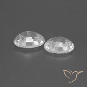 Shop natural 2.45ct Blanc Zircon gems, ovale, from Cambodge at GemSelect. In stock, global shipping!