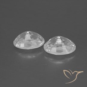 Shop natural 2.76ct Blanc clair Zircon gems, ovale, from Cambodge at GemSelect. In stock, global shipping!