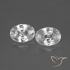 Shop natural 2.78ct Blanc Zircon gems, ovale, from Cambodge at GemSelect. In stock, global shipping!
