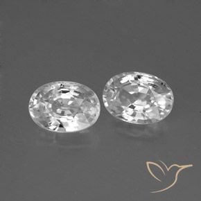 Shop natural 2.78ct Blanc Zircon gems, ovale, from Cambodge at GemSelect. In stock, global shipping!