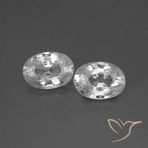 Shop natural 2.55ct Blanc Zircon gems, ovale, from Cambodge at GemSelect. In stock, global shipping!