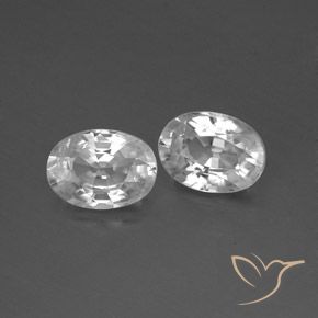 Shop natural 2.55ct Blanc Zircon gems, ovale, from Cambodge at GemSelect. In stock, global shipping!