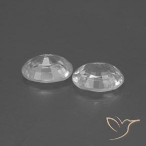 Shop natural 2.55ct Blanc Zircon gems, ovale, from Cambodge at GemSelect. In stock, global shipping!