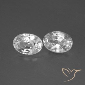 Shop natural 2.57ct Blanc Zircon gems, ovale, from Cambodge at GemSelect. In stock, global shipping!