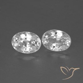 Shop natural 2.85ct Blanc Zircon gems, ovale, from Cambodge at GemSelect. In stock, global shipping!
