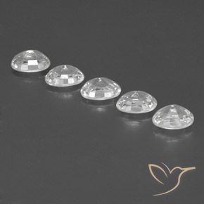 Shop natural 6.63ct Blanc Zircon gems, ovale, from Cambodge at GemSelect. In stock, global shipping!